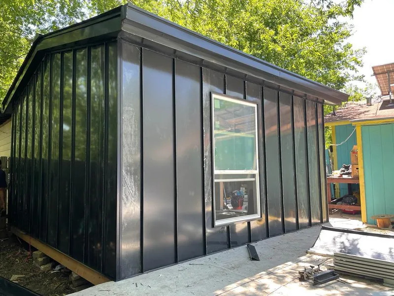 Black standing seam metal wall panels for Metal Roof Installation in Linthicum